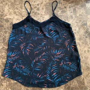 Carmen Marc Valvo tropical print cami tank top w/adjustable straps Women’s (s)